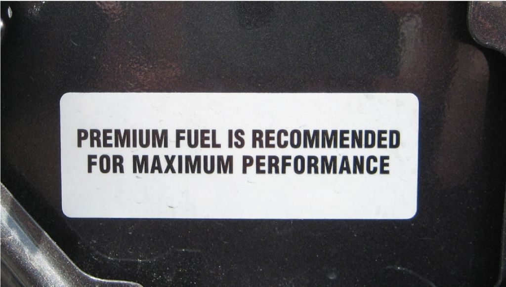 Premium fuel only